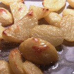Kartoffelbåde med paprika og salt i ovn