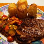 Ribeye Steak med ratatouille og kartoffelfondant