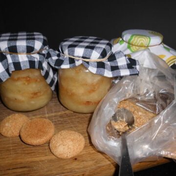Æblemarmelade med makroner og amaretto