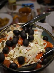 Basisingredienser til Græsk salat