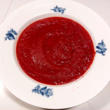 Blendet rodfrugtsuppe