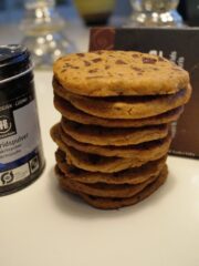 Cookies med lakridspulver og chokolade med lakrids