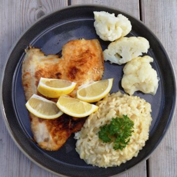 Fisk med risotto