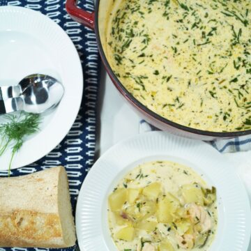 Fiskesuppe med laks og fennikel