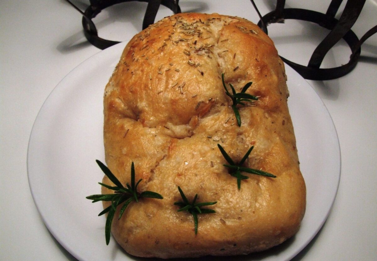 Foccacia brød med rosmarin