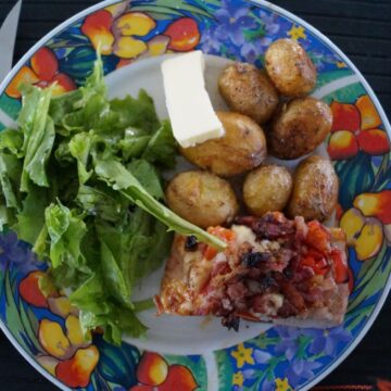 Fyldt grillet svinemørbrad