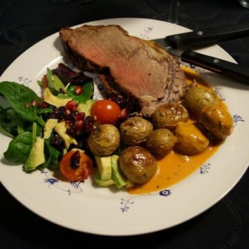 Grillet oksefilet med pesto