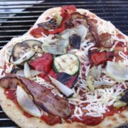 Grillet pizza