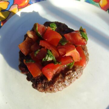 Hakkebøf grillet