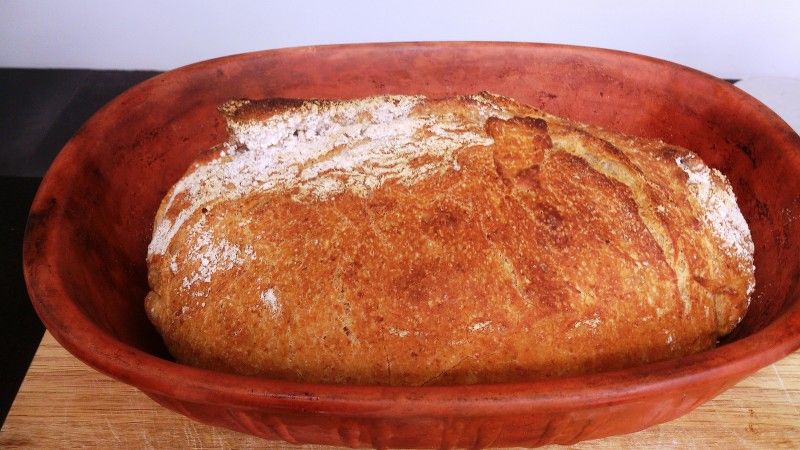 Italiensk brød i Römertopf