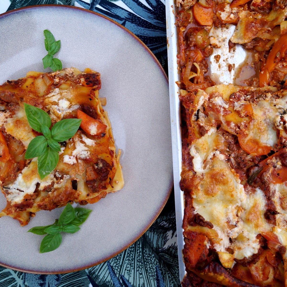 Italiensk lasagne med ricotta ost