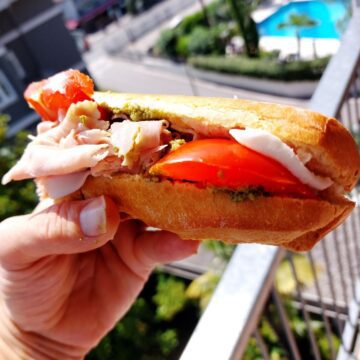 Sandwich lavet med flutes eller baguette