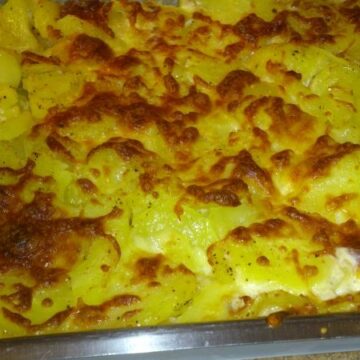 Kartofler gratineret