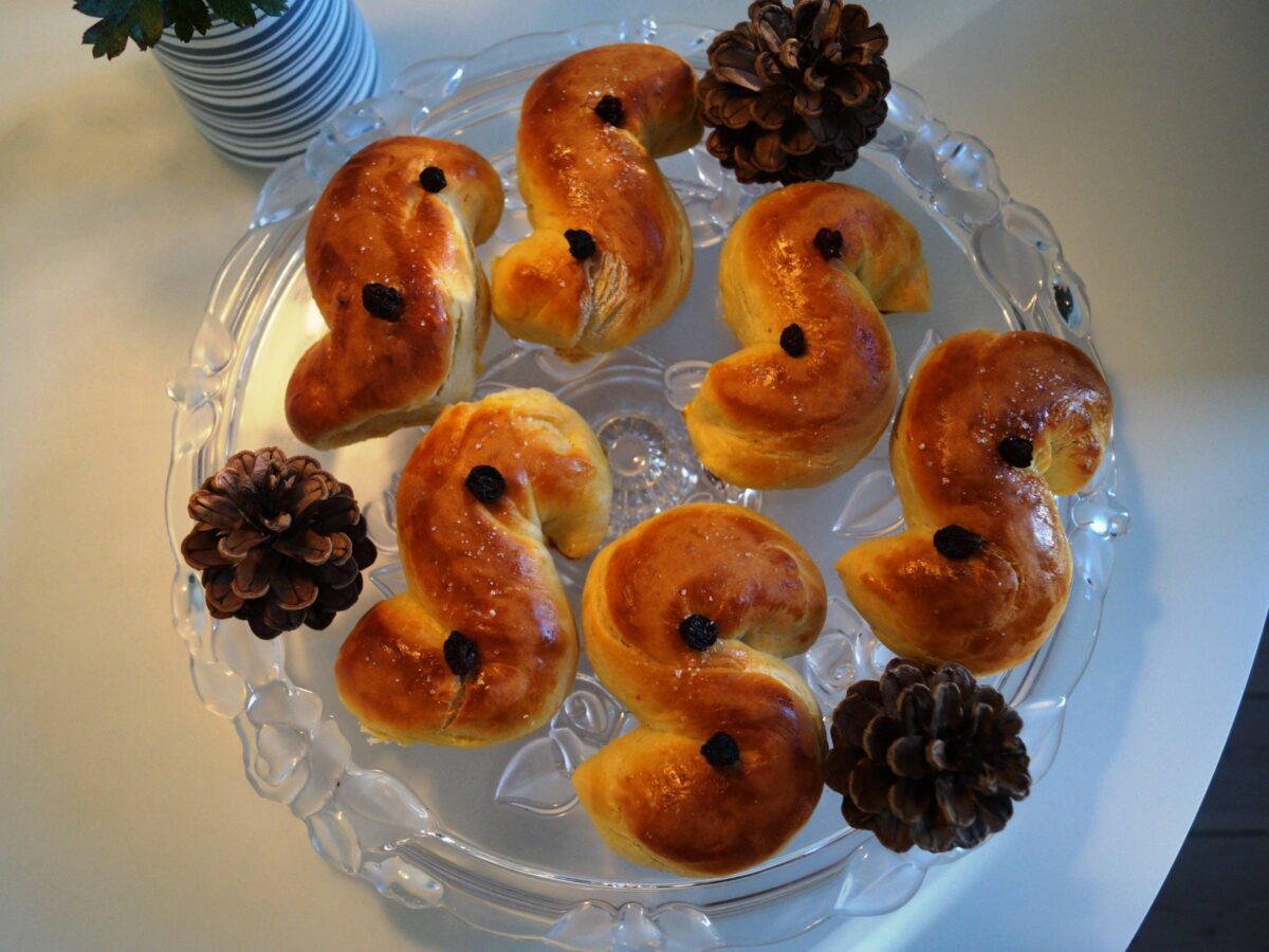 Luciaboller og lussekatte