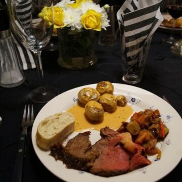 Oksefilet grillet med whiskysauce og petit kartofler