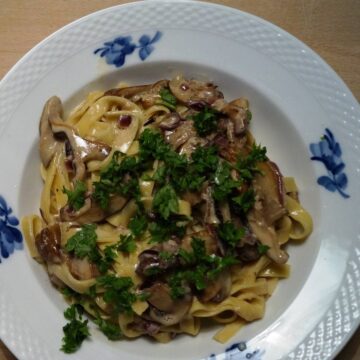 Pasta med svampe