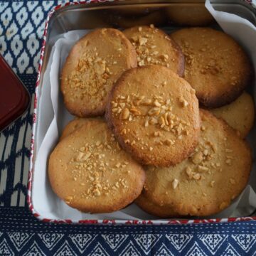 Peanutbutter Cookies i kagedåse