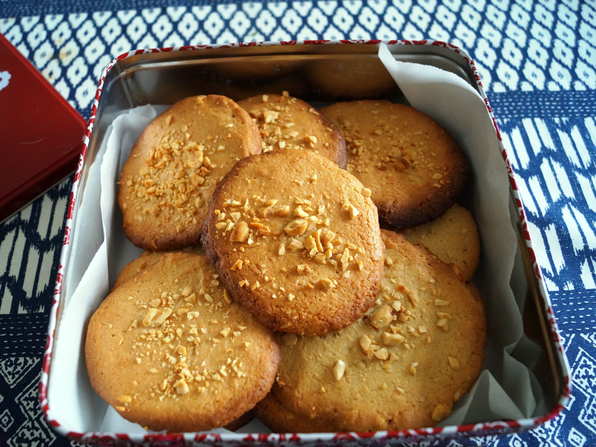 Peanutbutter cookies uden chokolade