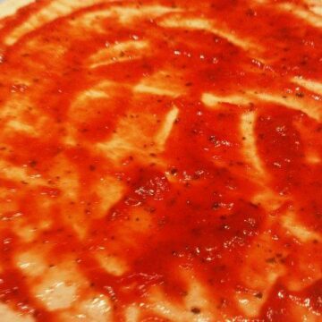 Pizza tomat topping