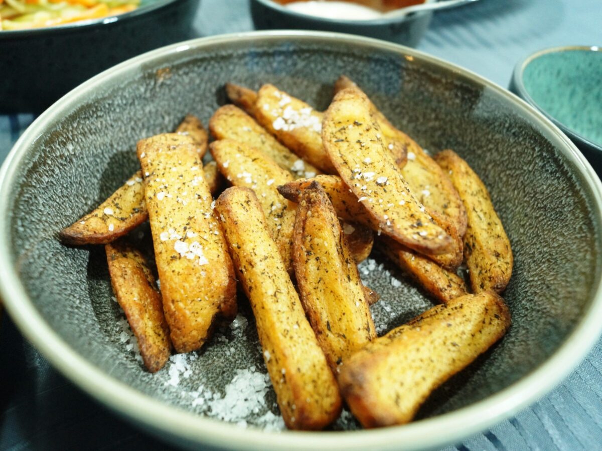 Pommes Frites lavet i rotisserie