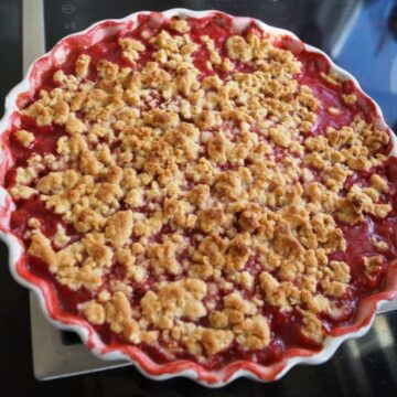 Rabarber crumble