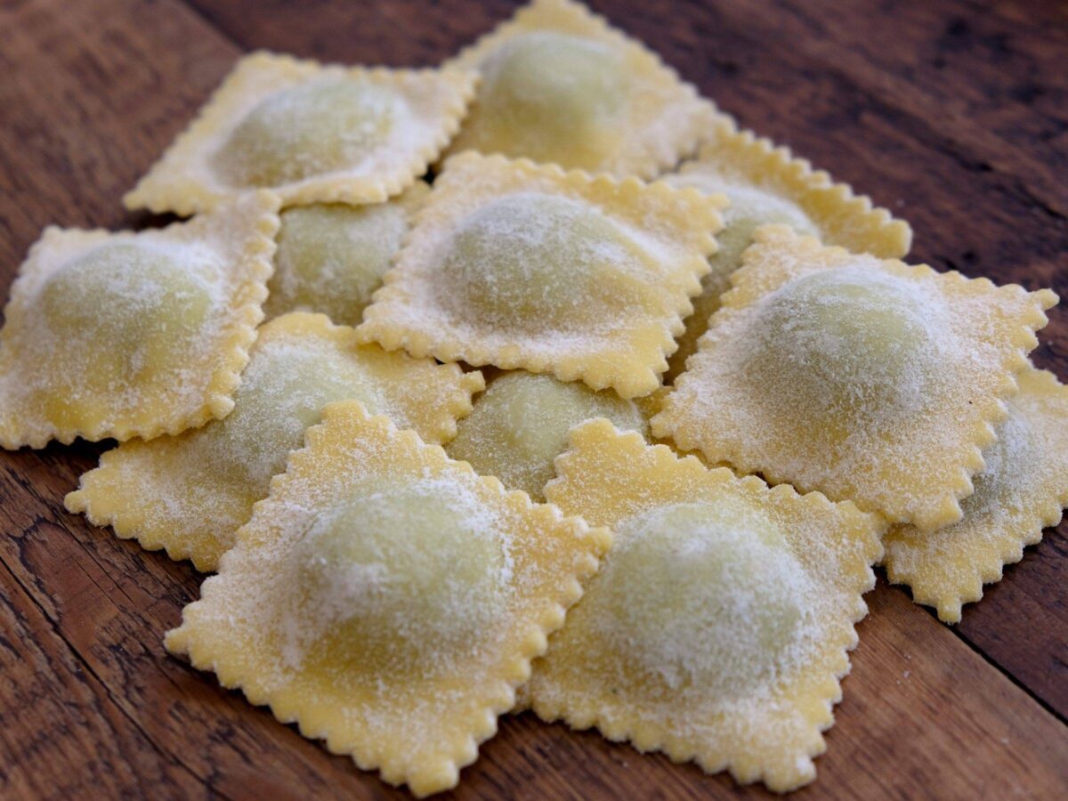 Ravioli med fyld