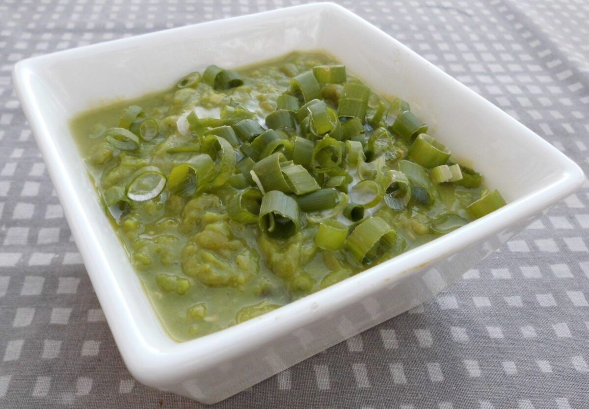 Squashsuppe med ærter