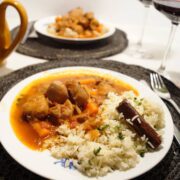 Stifado med kylling og ris