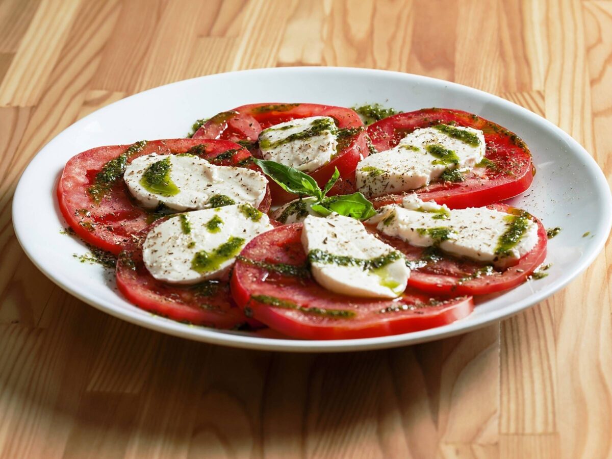 Tomat med mozzarella