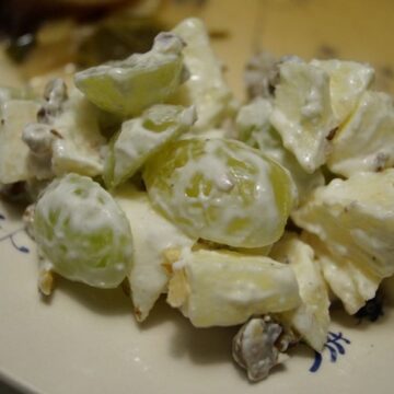 Waldorfsalat med Cremefraiche