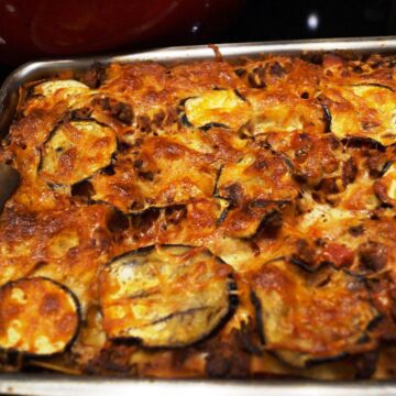 Lasagne med squash og aubergine