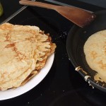 Pandekager (laktosefrie) med laktosefri hjemmelavet vaniljeis